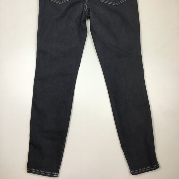 PRANA Gray Organic Cotton Blend 5 Pocket Logo Hardware Jeans - Picture 11 of 11
